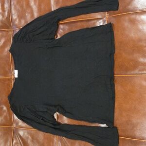 Anthropologie T.la Black Long Sleeve Women's Top small